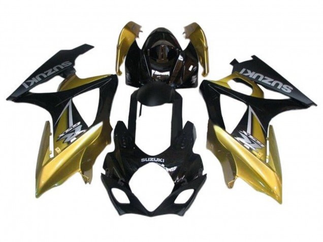 Acquista Carena Moto Suzuki GSXR 1000 2005-2006 - Nero Oro Argento