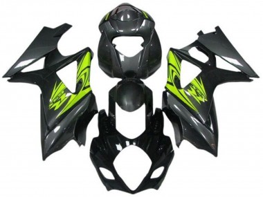 Acquista Carena Moto Suzuki GSXR 1000 2005-2006 - Nero Grigio Neon Giallo