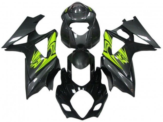 Acquista Carena Moto Suzuki GSXR 1000 2005-2006 - Nero Grigio Neon Giallo