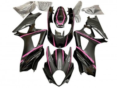 Acquista Carena Moto Suzuki GSXR 1000 2005-2006 - Nero Lucido Nero Opaco Rosa