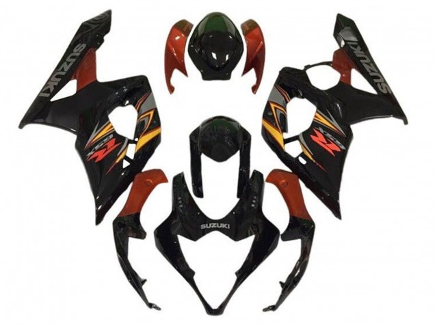 Acquista Carena Moto Suzuki GSXR 1000 2005-2006 - Nero Rosso Giallo Grigio