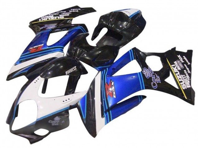 Acquista Carena Moto Suzuki GSXR 1000 2005-2006 - Nero Lucido Blu Bianco Corona