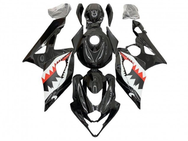 Acquista Carena Moto Suzuki GSXR 1000 2005-2006 - Nero Bianco Rosso Squalo