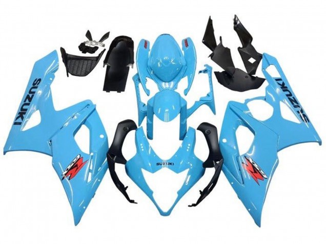 Acquista Carena Moto Suzuki GSXR 1000 2005-2006 - Azzurro Chiaro Nero Rosso