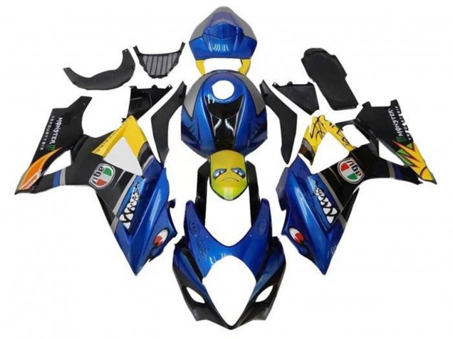 Acquista Carena Moto Suzuki GSXR 1000 2005-2006 - Blu Giallo Nero Squalo