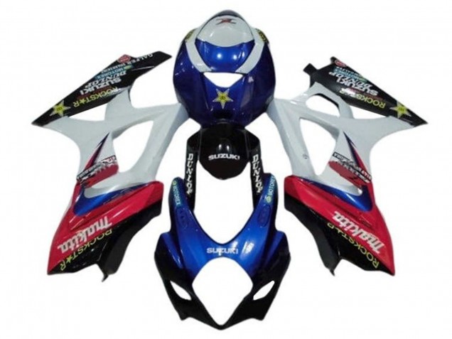 Acquista Carena Moto Suzuki GSXR 1000 2005-2006 - Bianco Rosso Blu Makita