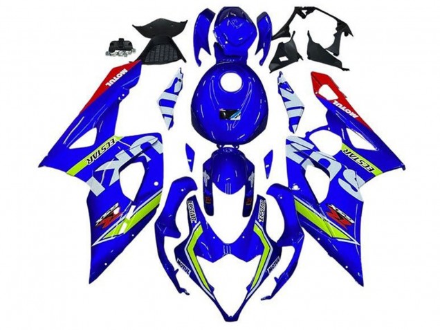 Acquista Carena Moto Suzuki GSXR 1000 2005-2006 - Blu Verde Bianco Rosso