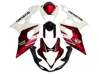 Acquista Carena Moto Suzuki GSXR 1000 2005-2006 - Bianco Caramella Rosso Nero