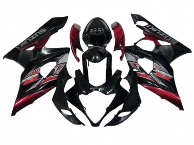Acquista Carena Moto Suzuki GSXR 1000 2005-2006 - Nero Lucido Rosso Argento