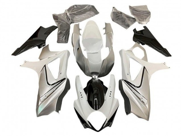 Acquista Carena Moto Suzuki GSXR 1000 2005-2006 - Lucido Bianco Argento Nero