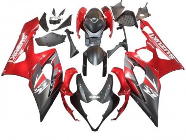 Acquista Carena Moto Suzuki GSXR 1000 2005-2006 - Nero Opaco Rosso