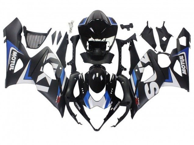 Acquista Carena Moto Suzuki GSXR 1000 2005-2006 - Nero Opaco Blu Bianco