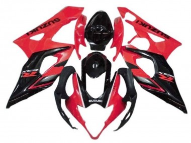 Acquista Carena Moto Suzuki GSXR 1000 2005-2006 - Rosso Nero Lucido Banda