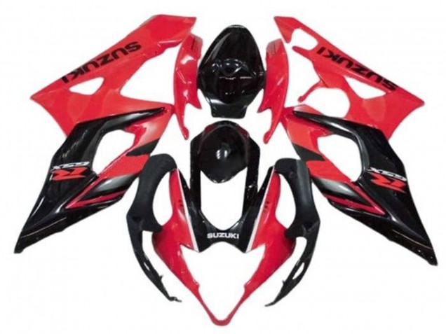 Acquista Carena Moto Suzuki GSXR 1000 2005-2006 - Rosso Nero Lucido Banda