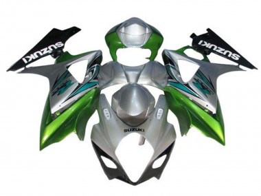 Acquista Carena Moto Suzuki GSXR 1000 2005-2006 - Argento Verde Nero