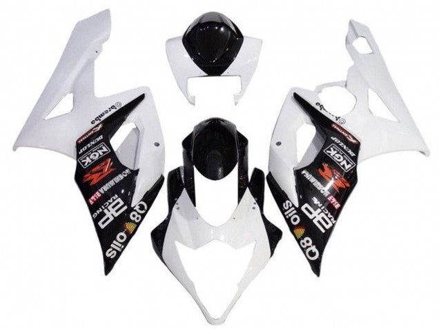 Acquista Carena Moto Suzuki GSXR 1000 2005-2006 - Bianco Nero Brembo