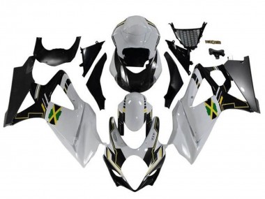 Acquista Carena Moto Suzuki GSXR 1000 2005-2006 - Bianco Nero Giallo Jamaica