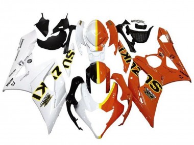 Acquista Carena Moto Suzuki GSXR 1000 2005-2006 - Bianco Arancia Giallo Diviso