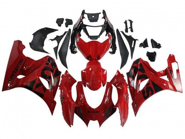 Acquista Carena Moto Suzuki GSXR1000 2017-2024 - Rosso Nero Argento