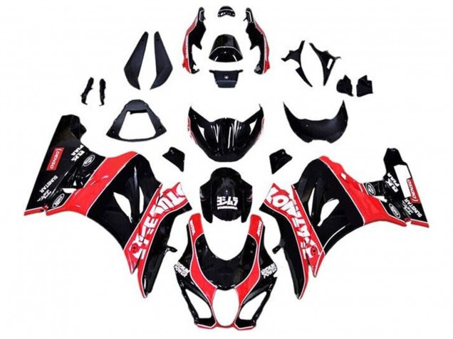 Acquista Carena Moto Suzuki GSXR1000 2017-2024 - Nero Lucido Rosso Bianco Gessato