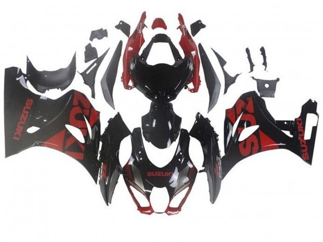Acquista Carena Moto Suzuki GSXR1000 2017-2024 - Nero Rosso Scuro