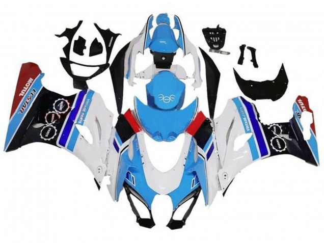 Acquista Carena Moto Suzuki GSXR1000 2017-2024 - Bianco Blu Banda Rosso