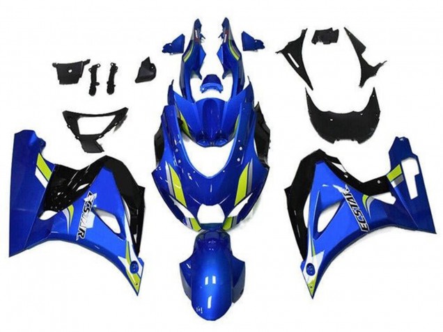 Acquista Carena Moto Suzuki GSXR1000 2017-2024 - Blu Verde Nero Ecstar