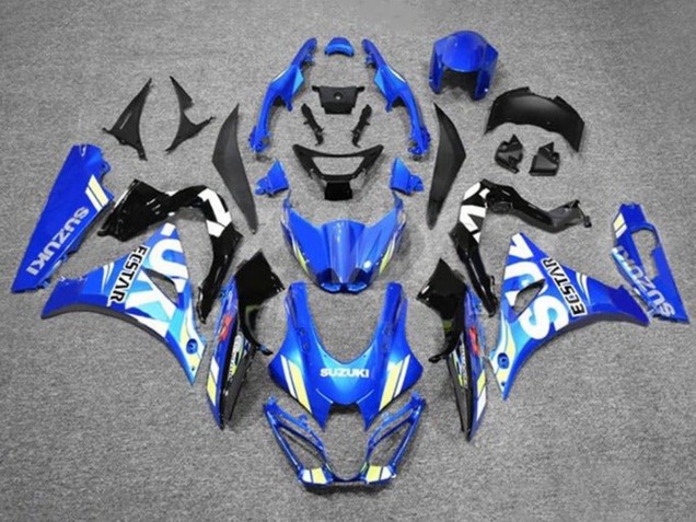 Acquista Carena Moto Suzuki GSXR1000 2017-2024 - Blu Bianco Ecstar