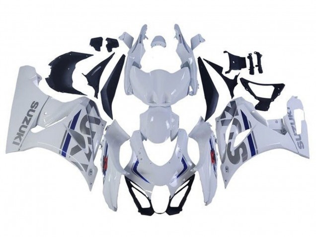 Acquista Carena Moto Suzuki GSXR1000 2017-2024 - Bianco Argento Blu