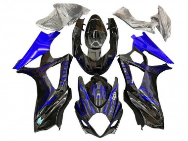 Acquista Carena Moto Suzuki GSXR 1000 2007-2008 - Nero Blu Fiamma