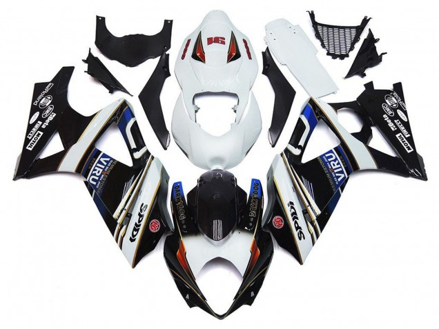 Acquista Carena Moto Suzuki GSXR 1000 2007-2008 - Bianco Blu Nero VIRU