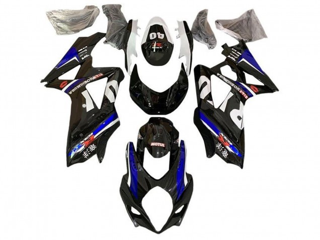 Acquista Carena Moto Suzuki GSXR 1000 2007-2008 - Nero Bianco Blu Yoshimura