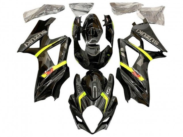 Acquista Carena Moto Suzuki GSXR 1000 2007-2008 - Nero Giallo Rosso Grigio