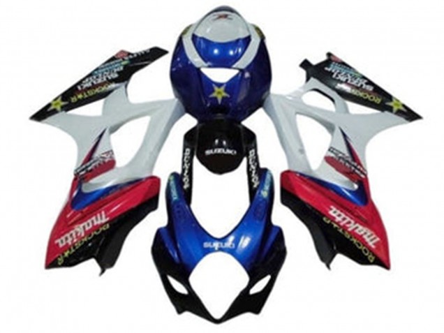 Acquista Carena Moto Suzuki GSXR 1000 2007-2008 - Bianco Blu Rosso Nero Makita
