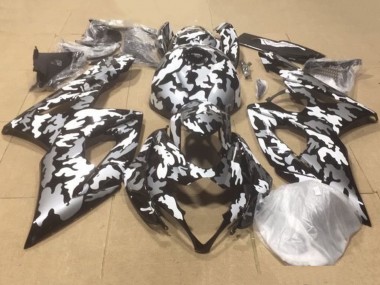 Acquista Carena Moto Suzuki GSXR 1000 2007-2008 - Nero Bianco Grigio Camouflage