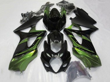 Acquista Carena Moto Suzuki GSXR 1000 2007-2008 - Verde Nero Lucido
