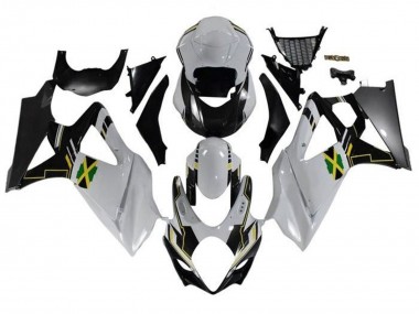 Acquista Carena Moto Suzuki GSXR 1000 2007-2008 - Bianco Nero Jamaica