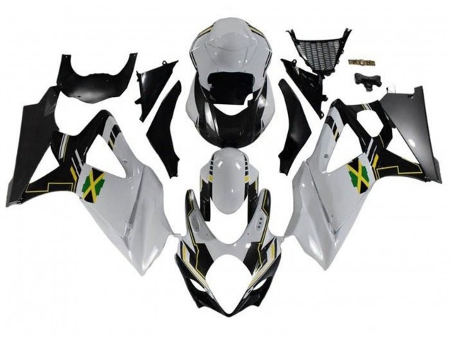 Acquista Carena Moto Suzuki GSXR 1000 2007-2008 - Bianco Nero Jamaica
