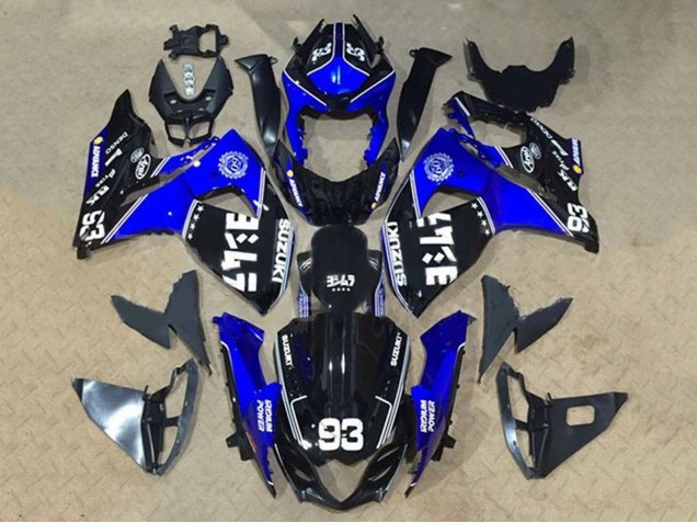 Acquista Carena Moto Suzuki GSXR 1000 2009-2016 - Nero Blu Bianco 93