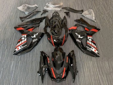 Acquista Carena Moto Suzuki GSXR 1000 2009-2016 - Nero Rosso Bianco Jaws Squalo
