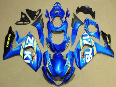 Acquista Carena Moto Suzuki GSXR 1000 2009-2016 - Blu Bianco Giallo Banda Nero