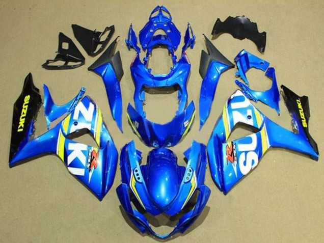 Acquista Carena Moto Suzuki GSXR 1000 2009-2016 - Blu Bianco Giallo Banda Nero