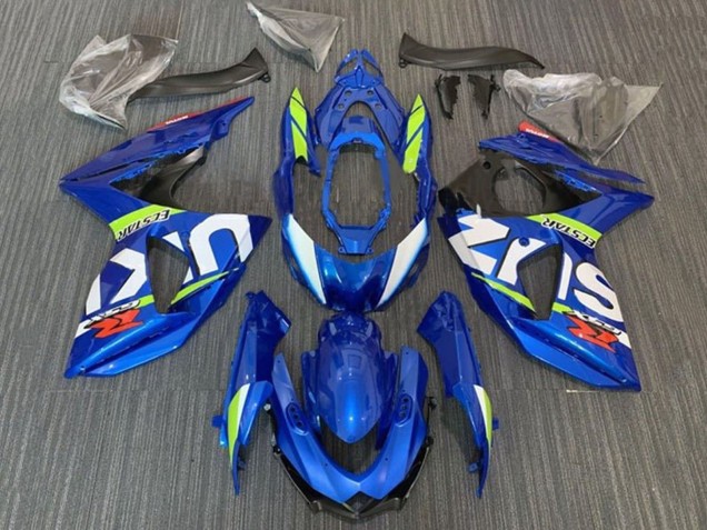 Acquista Carena Moto Suzuki GSXR 1000 2009-2016 - Blu Neon Verde Bianco Ecstar
