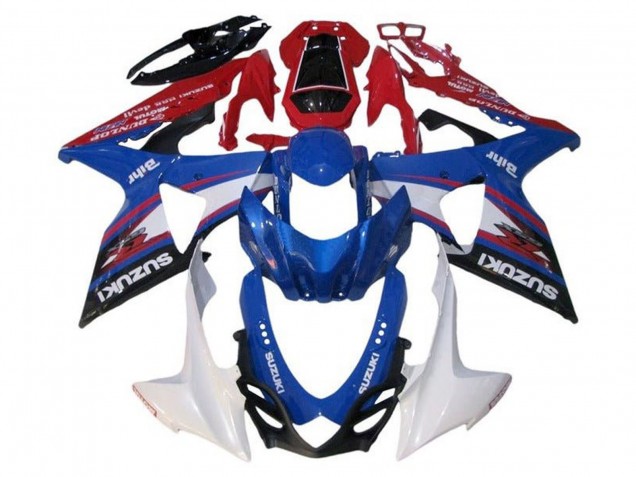 Acquista Carena Moto Suzuki GSXR 1000 2009-2016 - Blu Bianco Rosso Nero Banda
