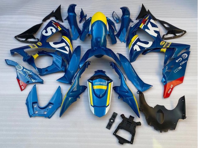 Acquista Carena Moto Suzuki GSXR 1000 2009-2016 - Blu Giallo Bianco Rosso