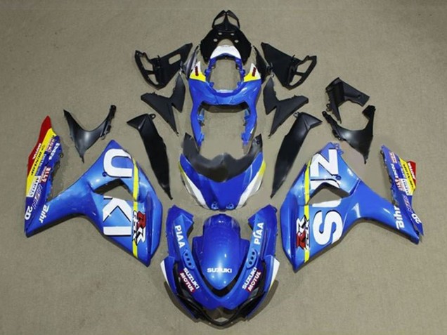 Acquista Carena Moto Suzuki GSXR 1000 2009-2016 - Blu Bianco Giallo Banda