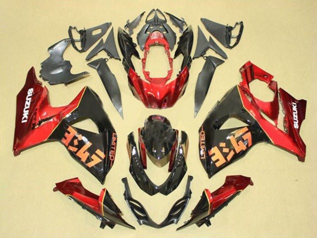 Acquista Kit Carena Moto Suzuki GSXR 1000 2009-2016 - Rosso Nero
