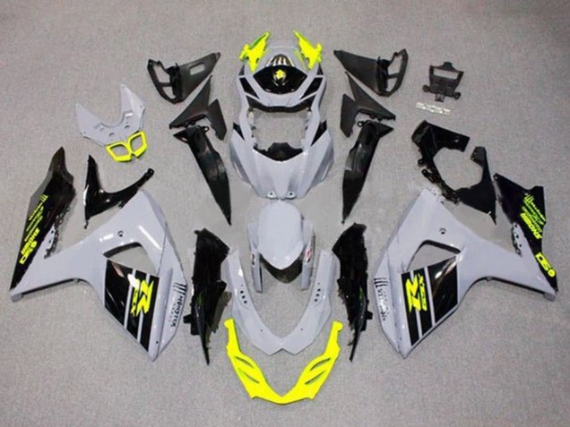 Acquista Carena Moto Suzuki GSXR 1000 2009-2016 - Grigio Neon Giallo Nero
