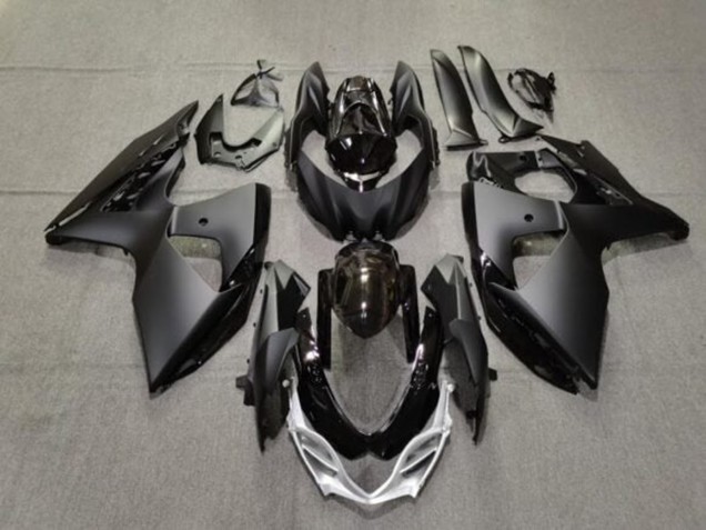 Acquista Carena Moto Suzuki GSXR 1000 2009-2016 - Nero Opaco Nero Lucido Argento
