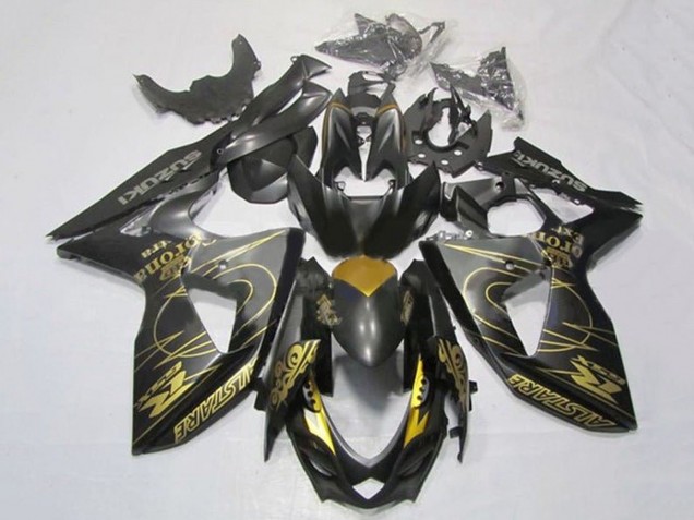 Acquista Carena Moto Suzuki GSXR 1000 2009-2016 - Nero Oro Tribal